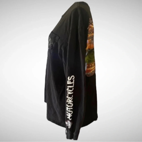HARLEY‎ DAVIDSON Plus Size Black Widow Womens Long Sleeve T Shirt  |2XL - Picture 3 of 6